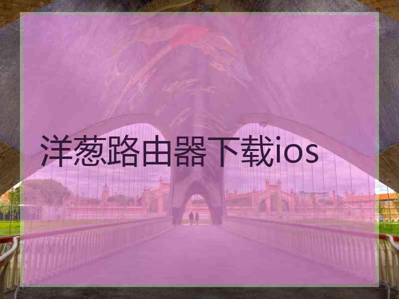 洋葱路由器下载ios